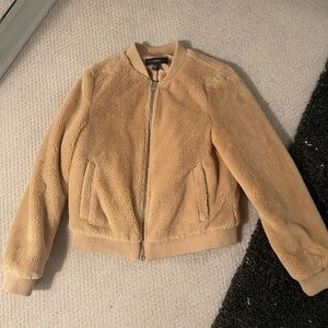 Forever21 Fuzzy Bomber Jacket